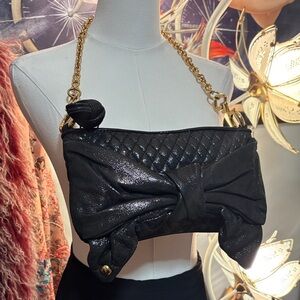 Black Quilted Bow Bag Juicy Couture